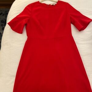 Red Ann Taylor Loft Dress:  Size 8